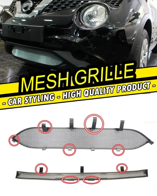 Voiture maille cas pour Nissan Juke 2014 2015 2016 radiateur grille de
