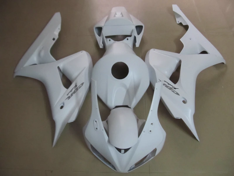 Injection mold plastic fairing kit for Honda CBR1000RR 2006 2007 white