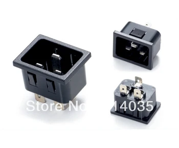 

SS-3A-1 10pcs/lot AC power socket IEC320 C20 Industrial socket Plug Panel Mounting Power Multifunctional Electrical Socket Power