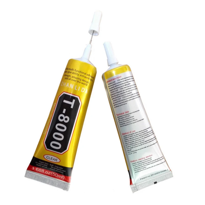 

50ml MultiPurpose Liquid T8000 Super Glue Strong Epoxy Resin Adhesive For Crystals Craft Rhinestone Phone Screen T-8000 Glue