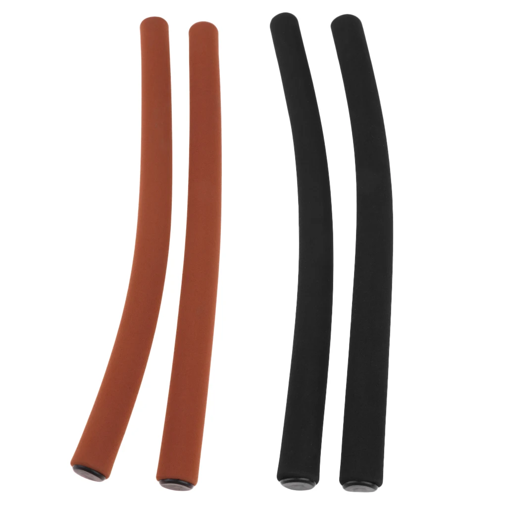 Set of 2 Foamed Silicone Bike Bent Handlebar Covers Cycling Bike Handle Bar Grips Gel Bicycle Parts Wear-resisting Durable 
