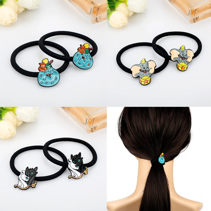 

Anime Animal The Little Prince Dumbo Women Rubber Bands Scrunchy Elastic Hair Bands Girls Headband Becorations Ties Gum for Hair