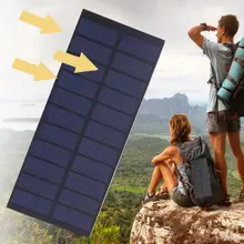 Cewaal 5V 4W Universal Mini Solar panels System DIY For Battery Cell Phone Chargers Portable Solar Cell Outdoors travel