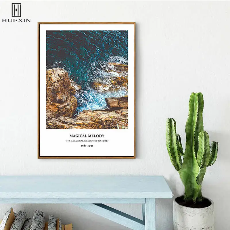Magnificent Ocean Mountain Landscape Tropical Scenaries Seaside Unframed Canvas Poster Wall Paintings Art For Home Room Decor