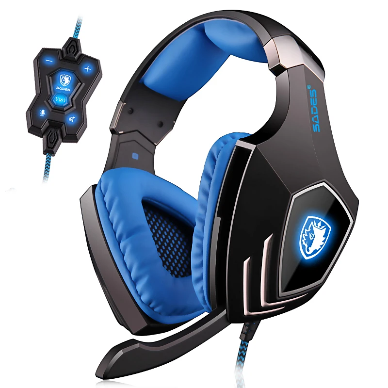 

A60 7.1 Virtual Surround Sound Stereo USB Gaming Headphone Headset With Physical Vibration Retractable Microphone