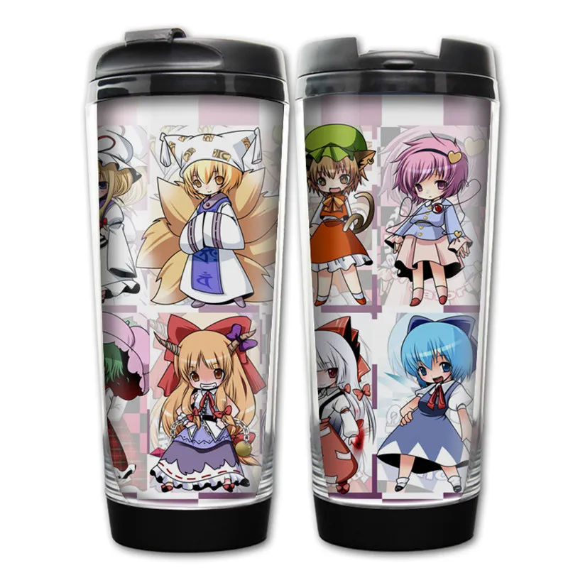 400 мл Аниме Touhou проект дизайнерская пластиковая бутылка для воды посуда напитков