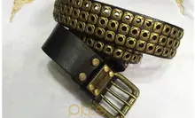 Freies Verschiffen, Top neue natürliche 100% kuh leder schnalle gürtel. marke echtes leder fashion weinleseniet gürtel