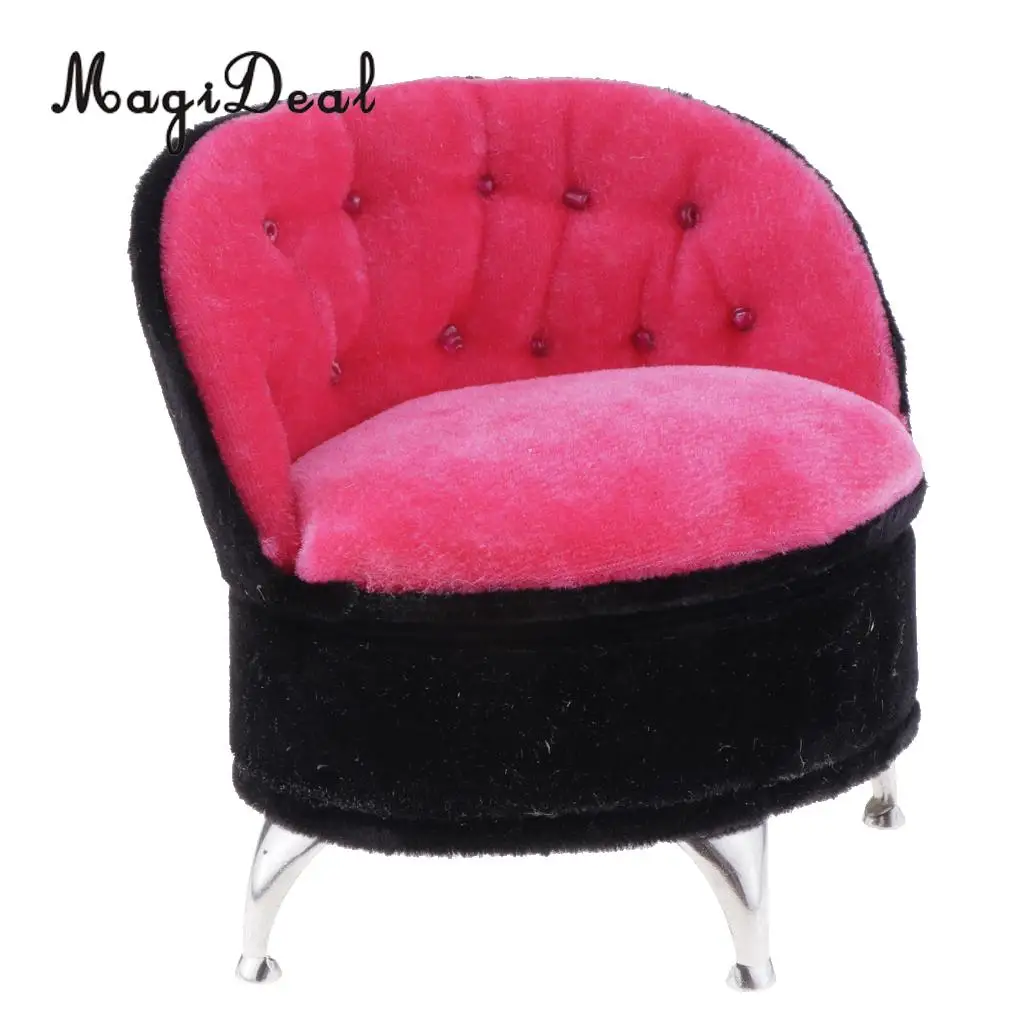 1/6 European Styled Sofa Chair Doll House Miniature Furniture for Action Figure Dolls Acc Life Scene Decor Pretend Play Toys