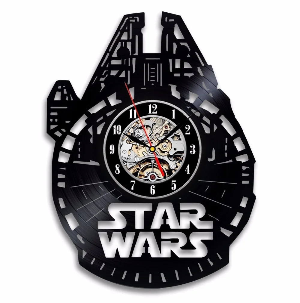 Quartz CD Star Wars Vinyl Record wall Clock Modern design Duvar Saati Quartz CD Star Wars Vinyl Record wall Clock Modern design Duvar Saati