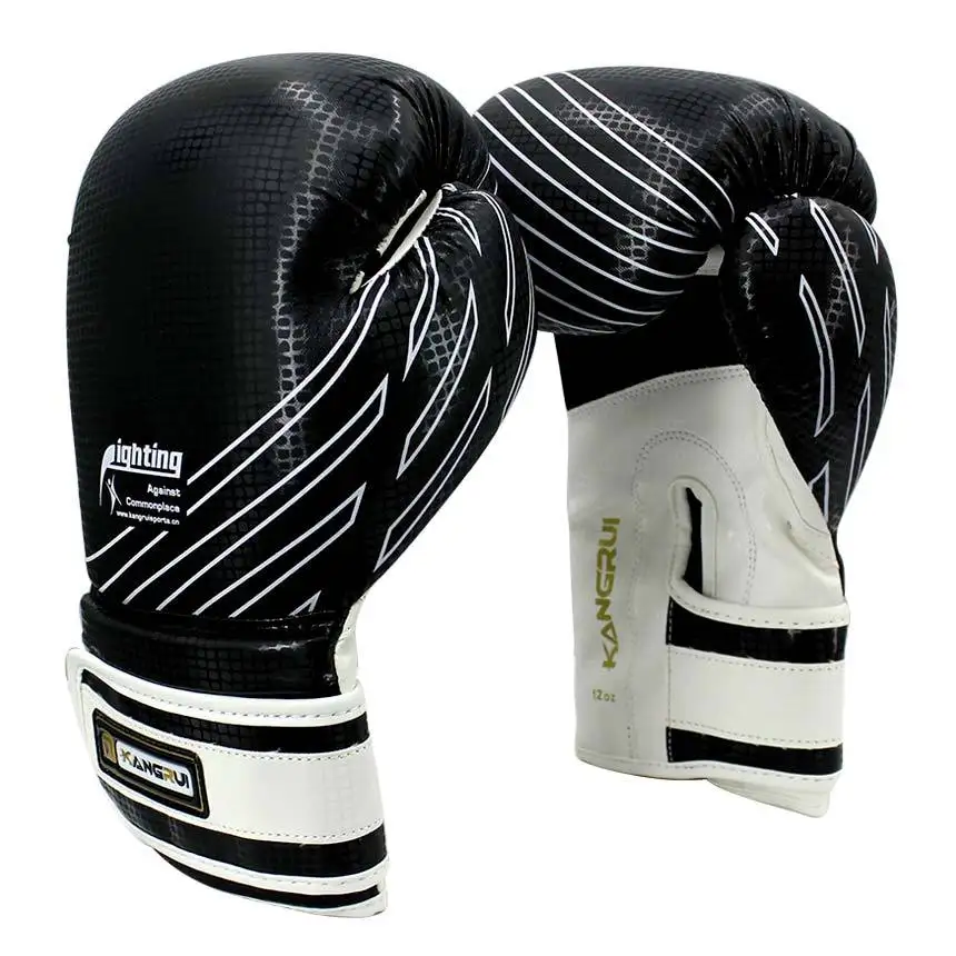 

12oz Boxing Gloves Adult PU Leather Muay Thai Twins MMA Boxing Bag Gloves For Competition Professional Training men women