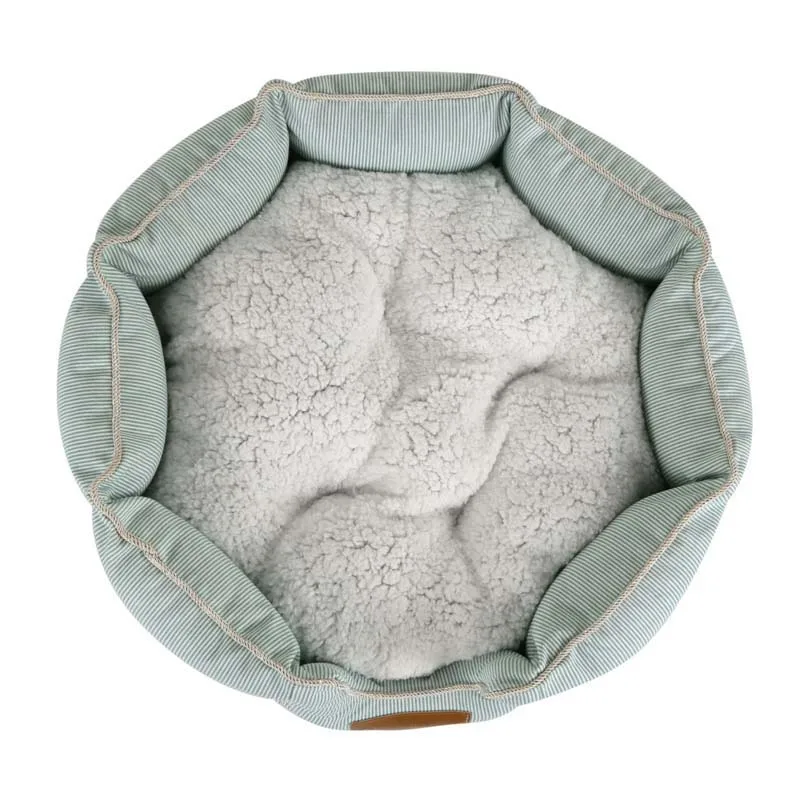 Классические простые однотонные кровати для собак, зимние Утепленные флисовые теплые коврики для маленьких собак, съемные моющиеся кровати для щенков, бульдог