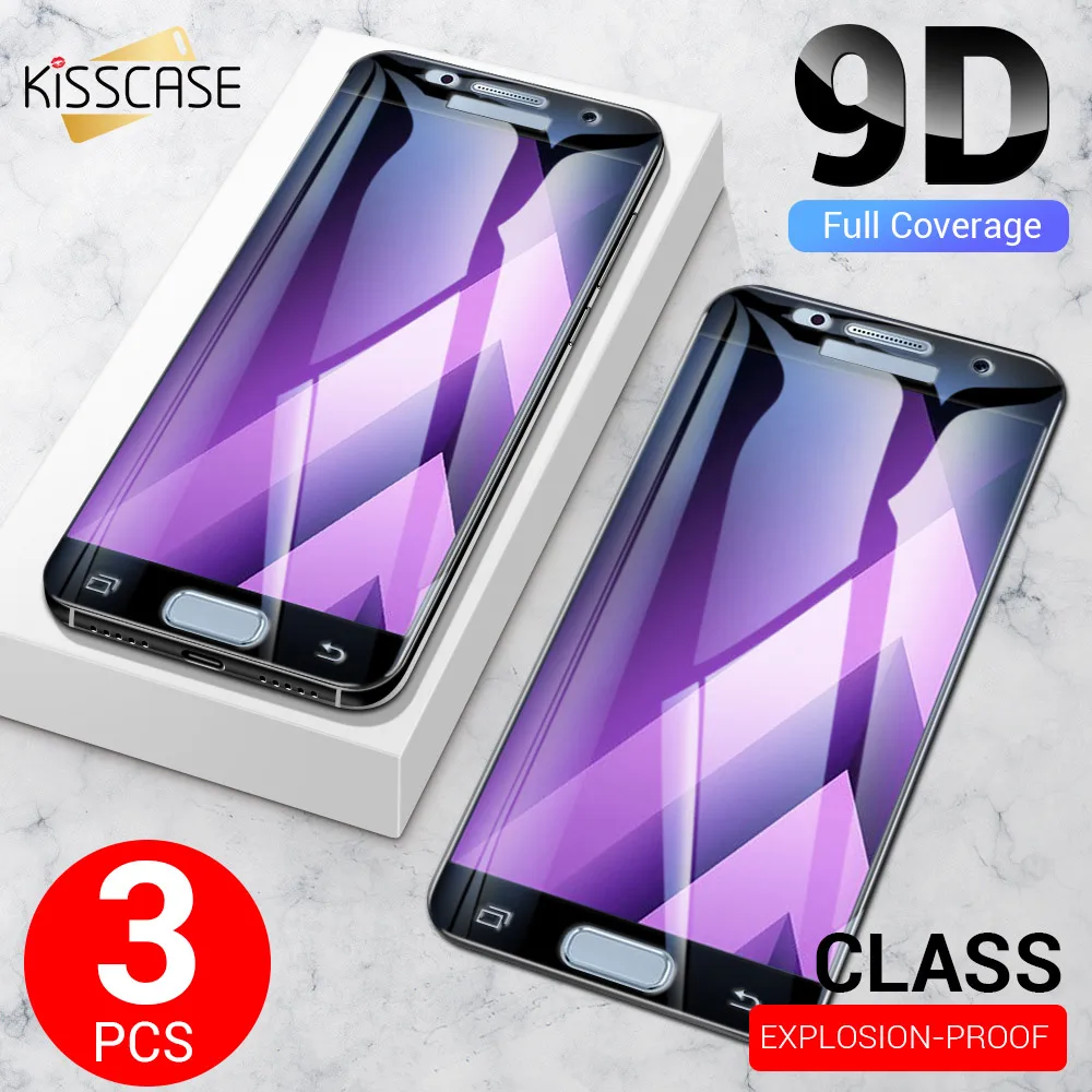 

KISSCASE 3 PCS Tempered Glass For Samsung Galaxy A90 A70 A50 A30 Explosion Proof Screen Protector For Samsung Galaxy M30 M20 M10