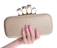 2016 new fashion luxury sexy charme abendtaschen schädel ring Clutch Clutch großhandel kostenloser versand high-end mode wilden