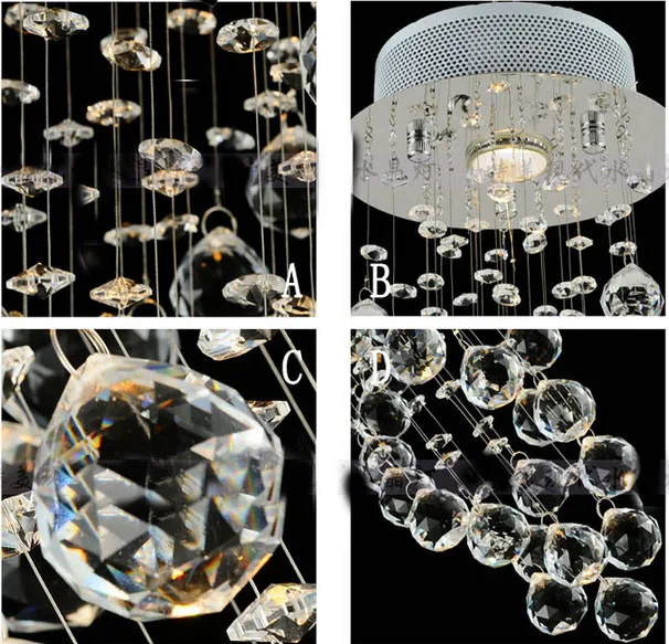 Aliexpress.com: comprar espiral de cristal del techo de luz ... Lamparas modernas de techo espiral