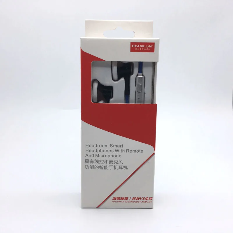 HEADROOM MS16 in-ear Earphone with Mic Sports Headset Women Man Noise Canceling Stereo Bass Headphone for Computer iPhone xiaomi