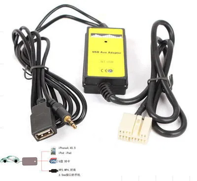 imágenes para Cambiador de cd del coche adaptador usb mp3 player radio interface aux-in adaptador para honda accord odisea cívica s2000 imágenes para Cambiador de cd del coche adaptador usb mp3 player radio interface aux-in adaptador para honda accord odisea cívica s2000
