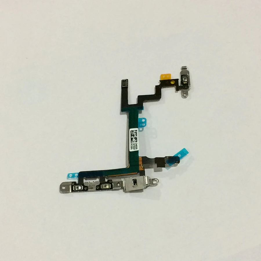 

50Pcs/lot Original Power On Off Switch Button Flex Cable For iPhone 5 5G Ribbon Volume Mute Flex Cable Replacement Parts