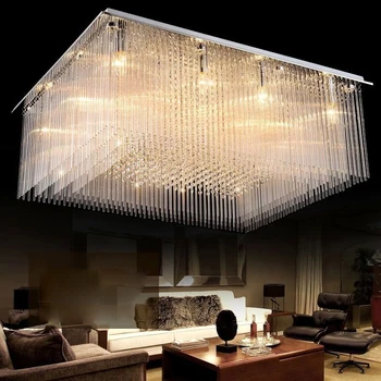

led E14 Crystal Stainless Steel Glass LED Lamp.Lamparas De Techo Ceiling Lights.LED Ceiling Light.Ceiling Lamp For Foyer