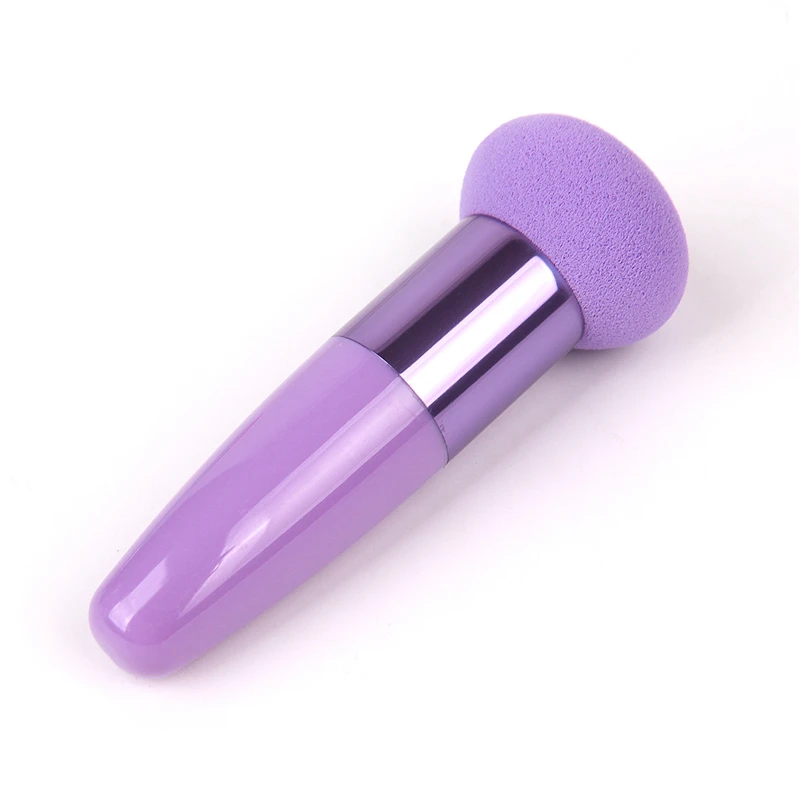 1 шт. очаровательный, в форме гриба, косметический спонж для макияжа, пудра, жидкий крем, основа для смешивания, гладкая губка - Цвет: Purple