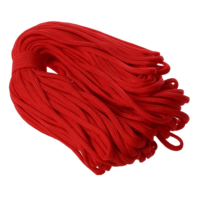 100ft 7 ستراند 550 بقاء Bushcraft Paracord المظلة الحبل الحبل نوع III-الأحمر 100ft 7 ستراند 550 بقاء Bushcraft Paracord المظلة الحبل الحبل نوع III-الأحمر