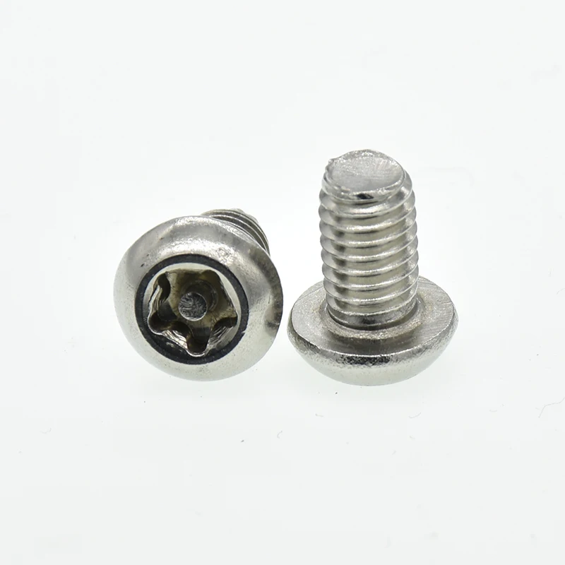 

M3 M4 M5 M6 M8 A2 Stainless Steel Torx Button Head Tamper Proof Security Screw Hexalobular Socket Round Head Screws
