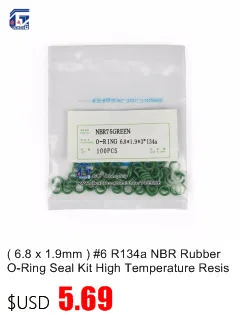 10,8x2,4 мм)#8 R134a NBR зеленые уплотнительные кольца резиновое уплотнительное кольцо комплект для автомобильного кондиционера механические высокотемпературные уплотнения