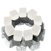 По dhl 100 набор практичный 9 шт./компл. натуральный Виски камни просеивающие охлаждающие кубики для виски камень рок кулер Рождественский бар аксессуары