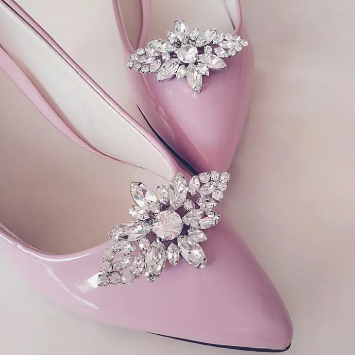 Съемный 2017 женские съемный diamond обувь с украшением в виде кристаллов пряжки для обуви украшения новый дизайн обувь клип