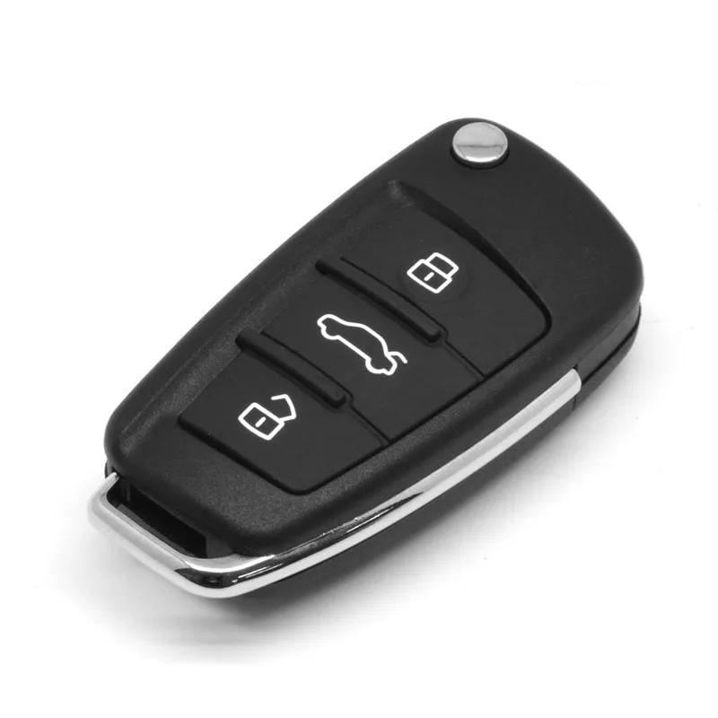 Складной флип-чехол для дистанционного ключа, пригодный для AUDI 3 Button Case A2 A3 A4 A6 A8 TT, высокое качество, аксессуары de coche chaviro Do Carro
