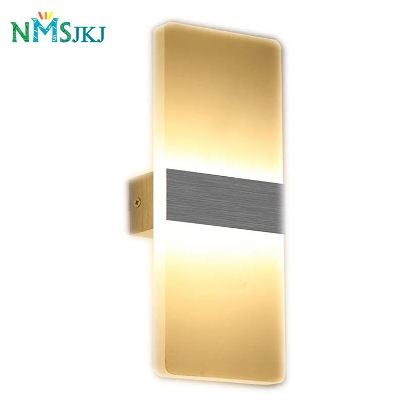 

Modern 6W LED Wall Light Bathroom Light High Quality Aluminum Case Acrylic Crystal Wall Lamp Bedroom Living Room