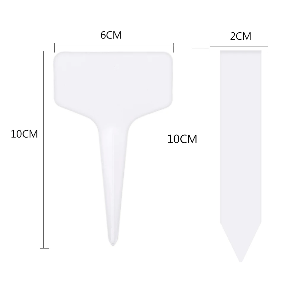 100 шт Пластиковый Т-тип+ палка сад Садоводство этикетка тег саплинг фруктовые деревья и овощи классификация растений знаки подсказки