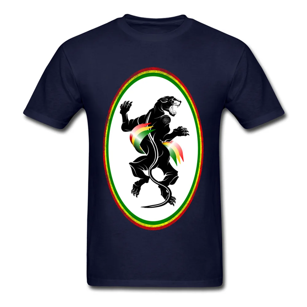 Panther Rastafarian flag_navy