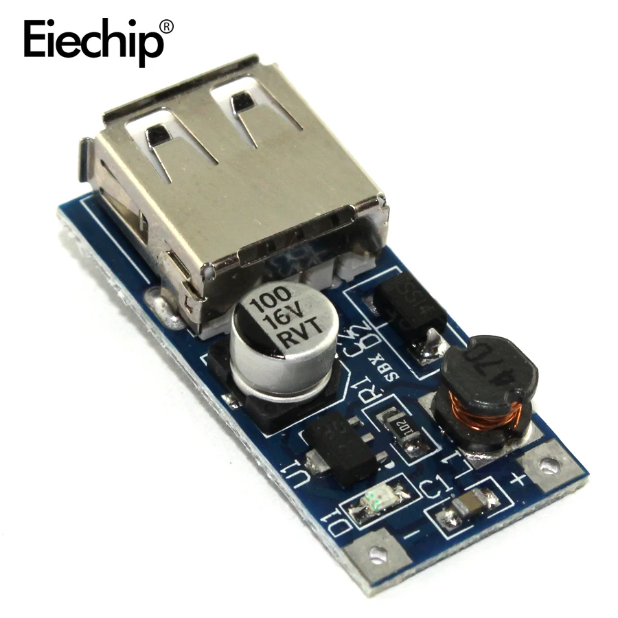 

DC-DC USB Step-up Power Boost Module 0.9V-5V to 5V 600mA PFM Control Mini Mobile Boost Converter DC DC Step Up For Arduino