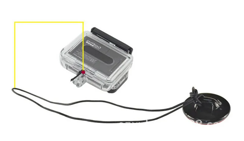 Anti-Drop Buckle Safety Insurance Tether Strap+Sticker for Gopro Hero 5 4 3 2 SJCAM SJ4000 Case Car Helmet Mount lanyard Rope (3)