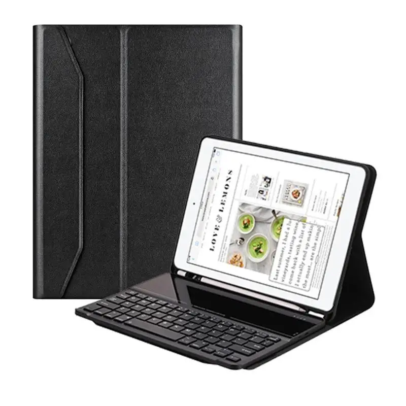 Ultra Thin Wireless Bluetooth3.0 Keyboard with Case Full Body Protective Keyboard Case Tablet Cover for iPad Air 1/2/Pro 9.7/9.7