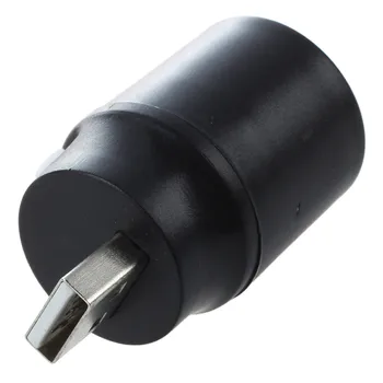 

Black Plastic White Light Press Button USB LED Lamp Torch Drop Shipping
