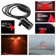 1PC 12V Car Truck Red LED Fog Anti-collision Warning Signal Tail Driving Light