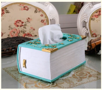 

craft Home Secret Book Security Safe Box Cover Napkin Holder UK Tissue Box Cover Napkin Paper Holder Case Home Car Decor Hot
