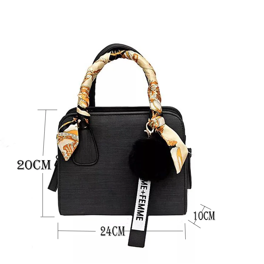 LAN LOU bolsos de hombro para mujer 2019 nueva moda bandolera bolsos de lujo Bolsos De Mujer diseñador de viaje Bolsa De Bola de Pelo