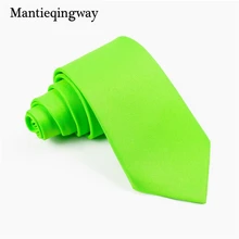 Mantieqingway 8 см Широкие Галстуки для мужчин, одноцветные галстуки, тонкие галстуки, деловые мужские галстуки из полиэстера