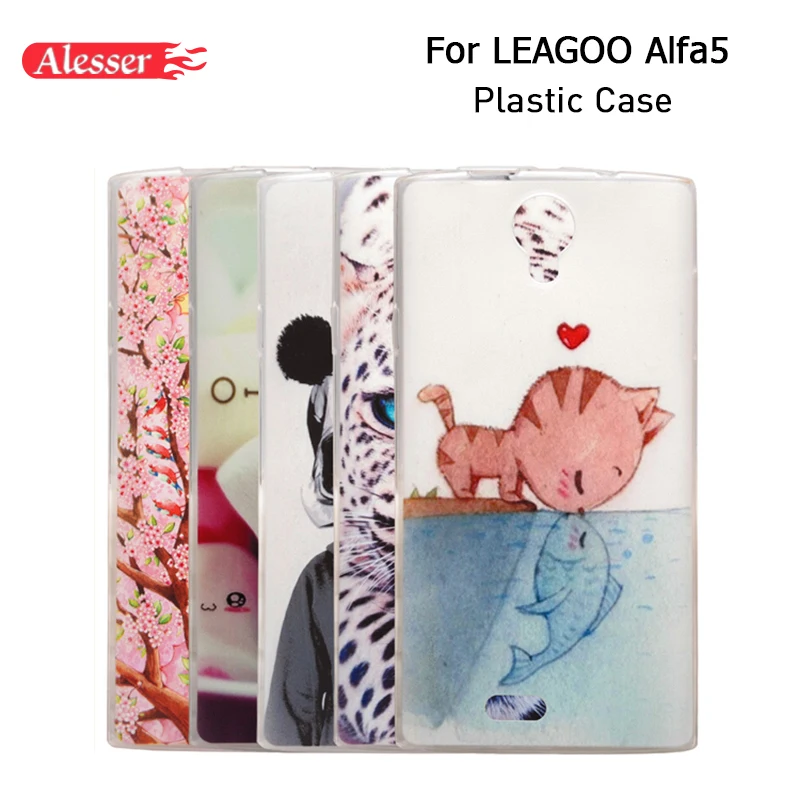 Alesser 10 Style Colorful Protective For LEAGOO Alfa5 Case Cover Alfa 5 Smartphone Silicone Shell |