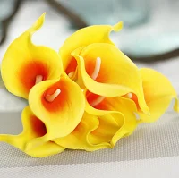 13 Цветов доступны цветы каллы лилии PU DIY свадебный букет Домашняя вечеринка, праздник украшения искусственные 34 см - Цвет: 4