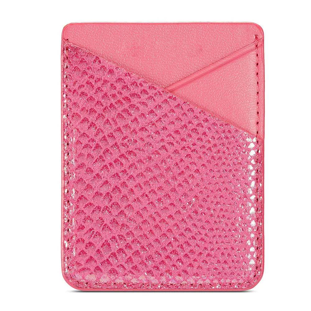 

Universal Pouch Storage PU Leather Adhesive Wallet Stick-on Sticker Cell Phone Portable Credit Card Card Holder Back Pocket
