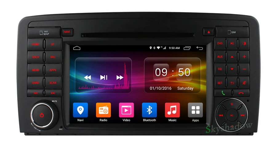 Sale C500 8 Core+2GB RAM+4G LTE Radio GPS map Bluetooth wifi camera TPMS Android 6.0 Car DVD Player for Benz W251 R320 R350 R280 R300 1