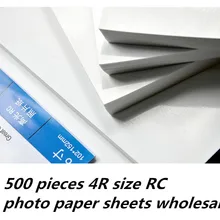 500 шт. 4R размеры best фотобумага с полимерным покрытием простыни детские для струйного принтера