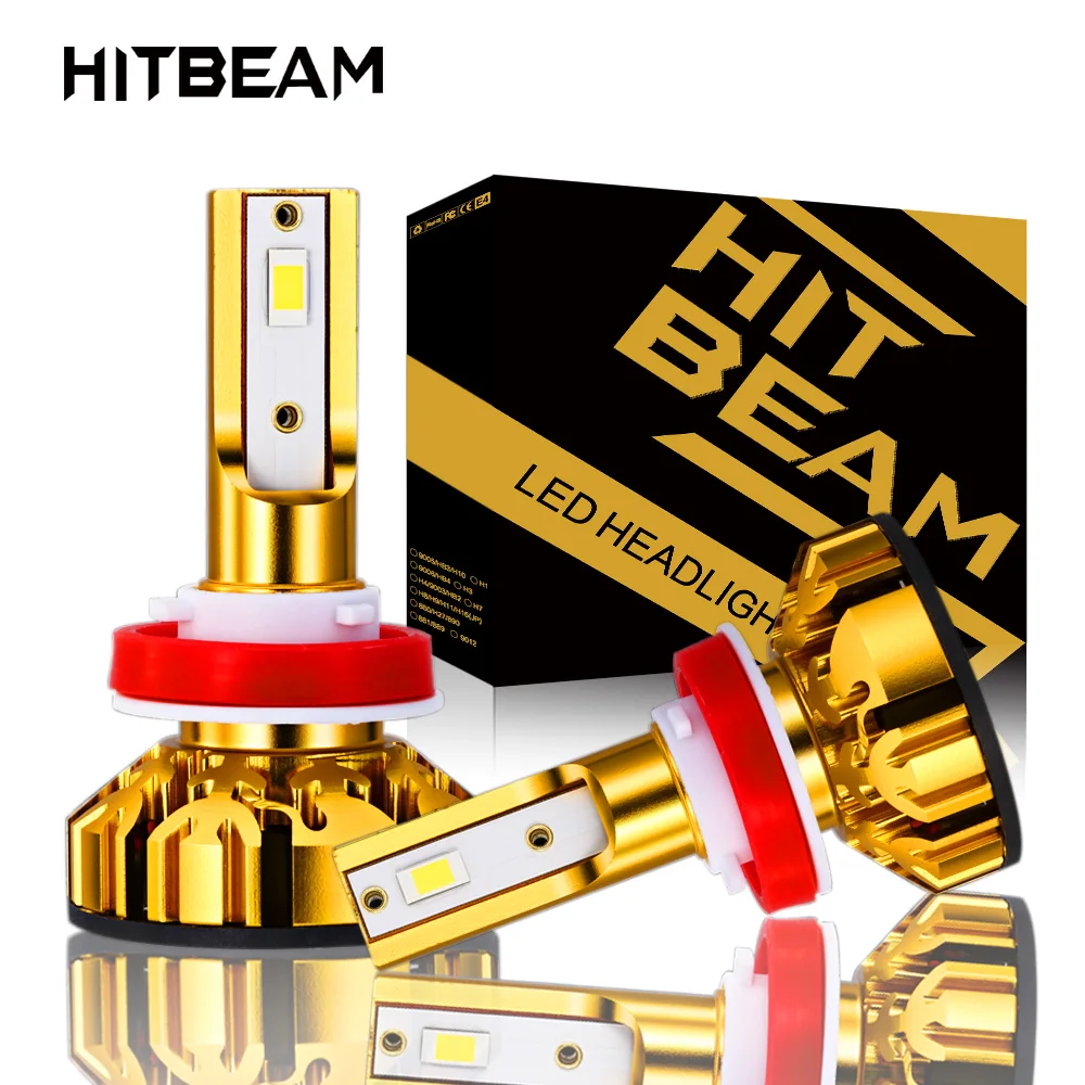 HITBEAM Super Bright H11 LED Car LED Headlights Bulbs Auto Bulb 60W 12000LM Automobiles Headlamp