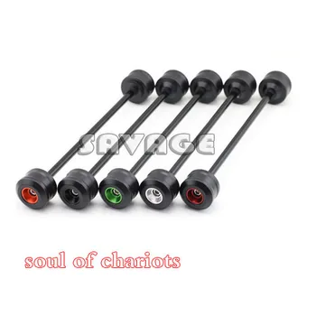 

CNC Front Axle Fork Crash Sliders Cap Wheel Protector For KAWASAKI Z800 2013-2014