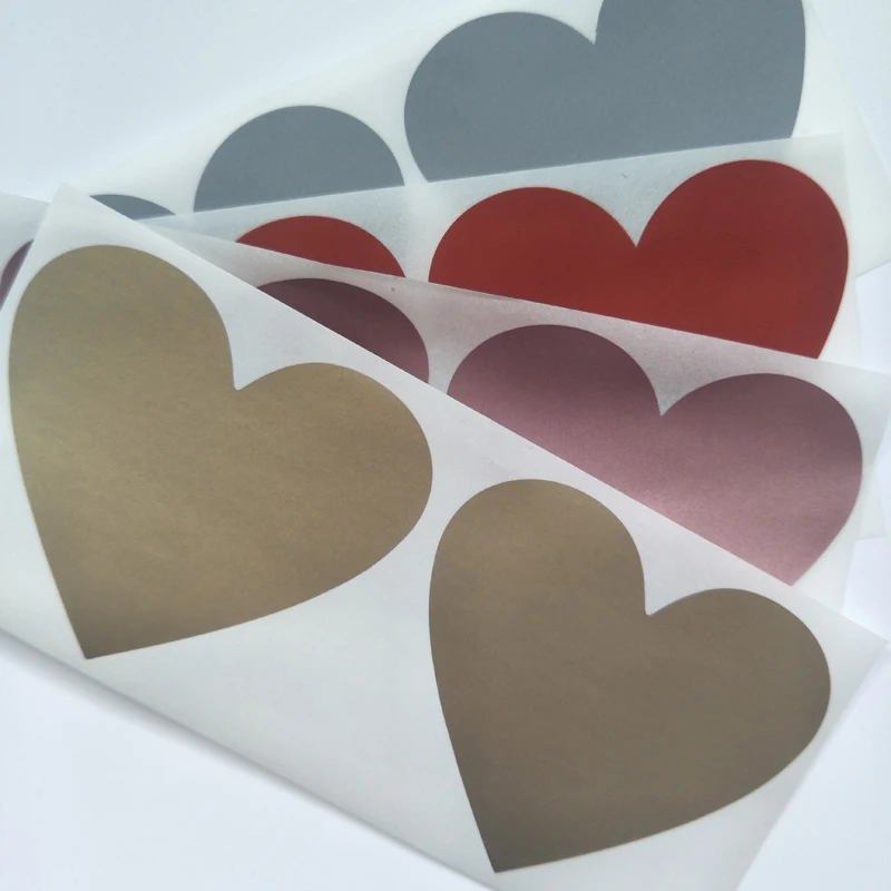 

100 Pcs/lot Cute Heart Scratch Coating Sticker DIY Diary Sticker Decoration Label Multifunction Gift Love Letter Scrapbooking