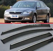 For SKODA OCTAVIA 2010 2011 2012 2013 2014 Window Wind Deflector Visor Rain/Sun Guard Vent