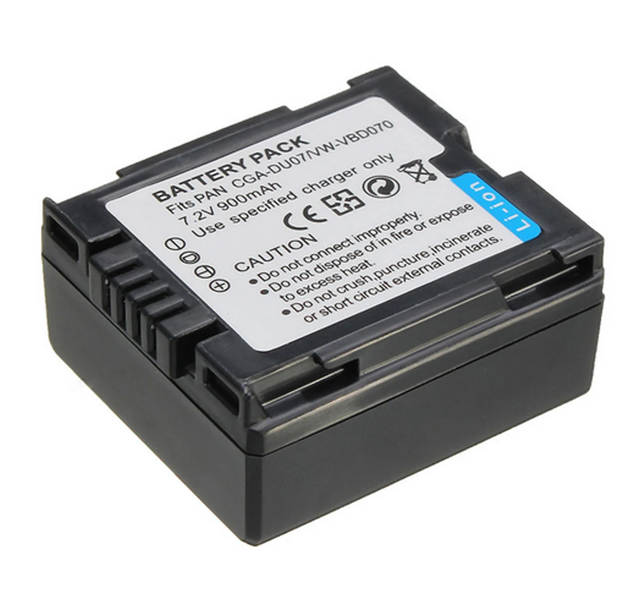 

Rechargeable Lithium-ion Battery Pack for Panasonic CGR-DU06, CGA-DU07, CGA-DU07A, CGA-DU07A/1B, CGA-DU07E/1B